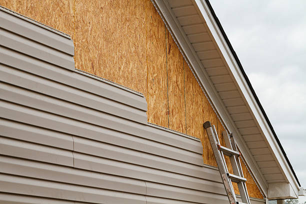 Professional Siding Repair technician working in Lawrenceville, VA